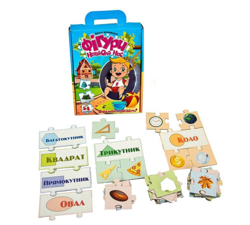 Настольная игра пазлы "Фігури навколо нас" "ЯУ" (30911)